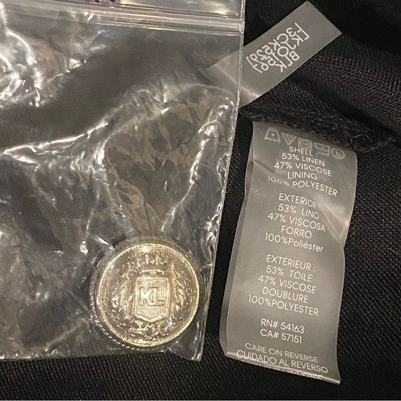 KARL LAGERFELD PARIS Women's Linen Blend Cropped Pants Size 14 - Picture 11 of 11